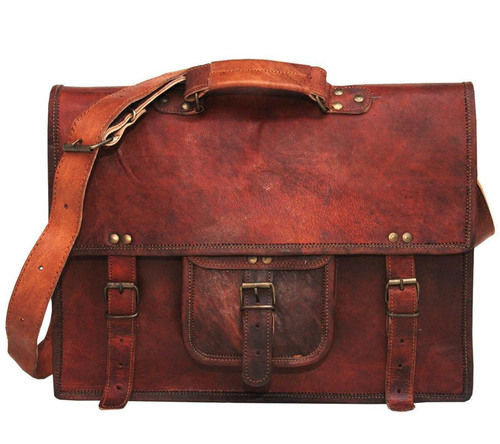 Goat Leather Messenger Bag