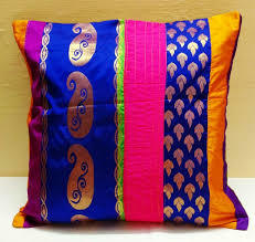 Brown South Indian Cushion Covers