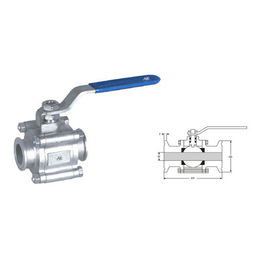 Tri Clover End Ss Ball Valve