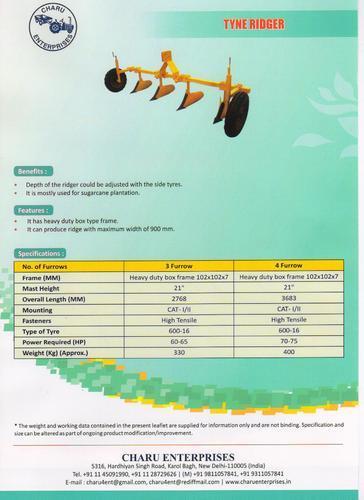 Tyne Ridger For Agriculture Use