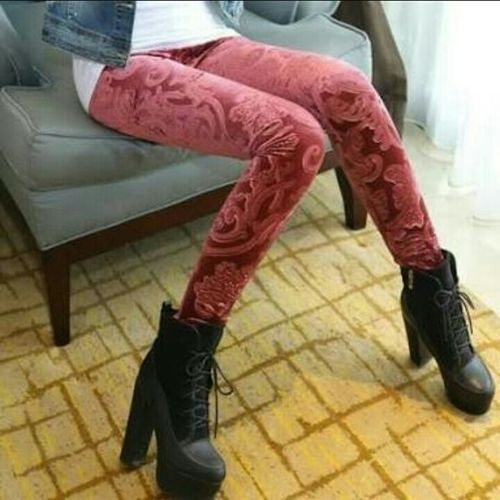 Velvet Embossed Leggings For Girls at Best Price in Indore