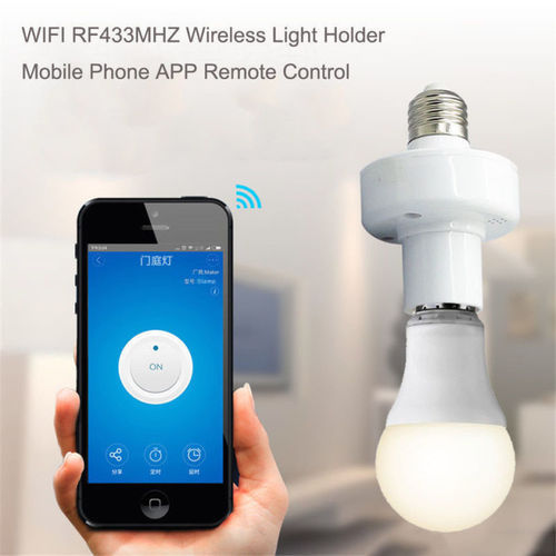 Smart Home Automation Sonoff Wireless Wifi Control Bulb Holder Slampher