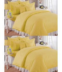 Yellow Color Double Cotton Bed Sheets