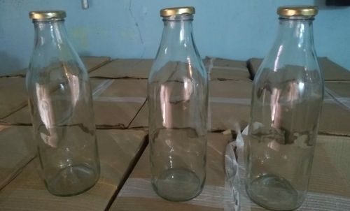 Milk Glass Bottles 1000 ml in Round Shape