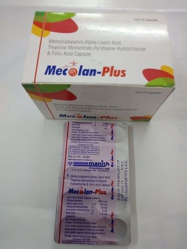 Methylcobalamin 1500 mcg + Alpha Lipoic Acid 100mg + ThiamineMononitrate 10 mg + Pyridoxine HCL10 mg + Folic Acid 3 mg