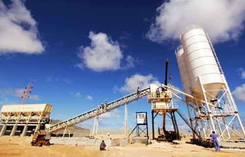 Concrete Mixing Plant With Belt Conveyor