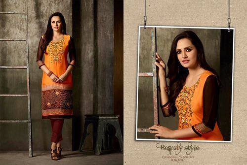 Ladies Designer Georgette Kurtis Application: Home And Office