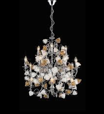 Buy Tisva Multicolour Iron and Glass Calligo Chandelier