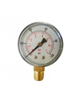 Red Commercial Pressure Gauge