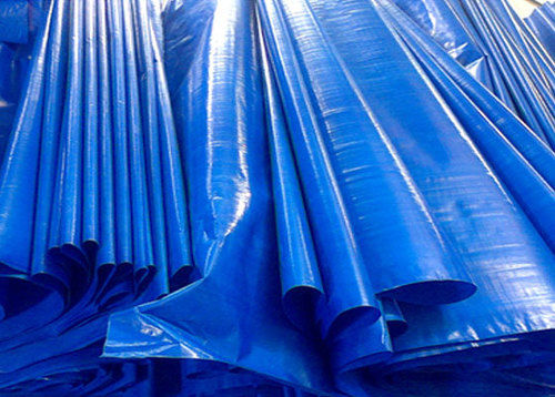 Glossy Finish Blue Hdpe Tarpaulin