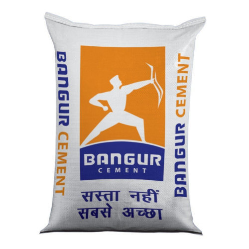 Bangur Cement - Natural Sand, Waterproof Packaging, Safe and Timely Deliveries with Printed Product Information