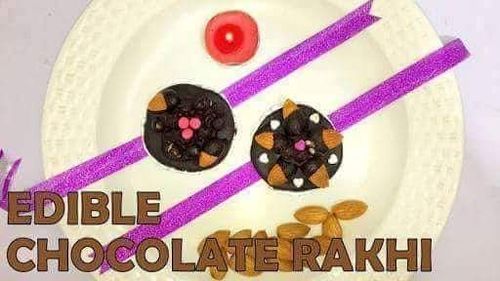 Homemade Tasty Chocolate Rakhi