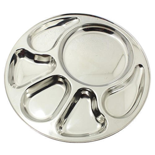 Stainless Steel Thali (6 Compartment)