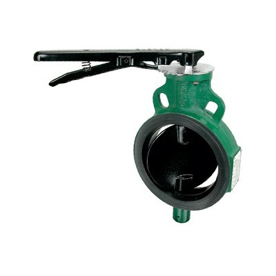 Silver Butterfly Valve Wafer Type Pn 6 With S S Disc