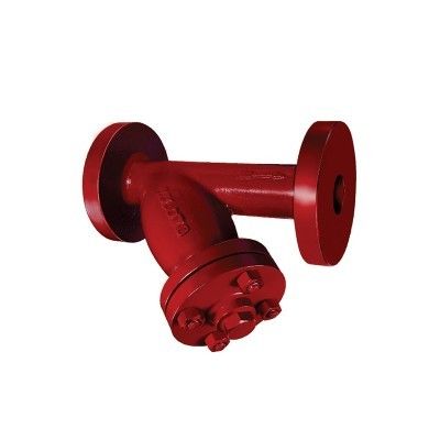 Red Cast Steel Y Type Strainer