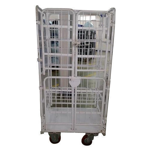 Blue V Stainless Steel Cage Trolley