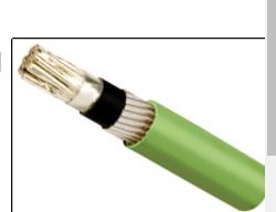 Green Thermocouple Extension Compensating Cable