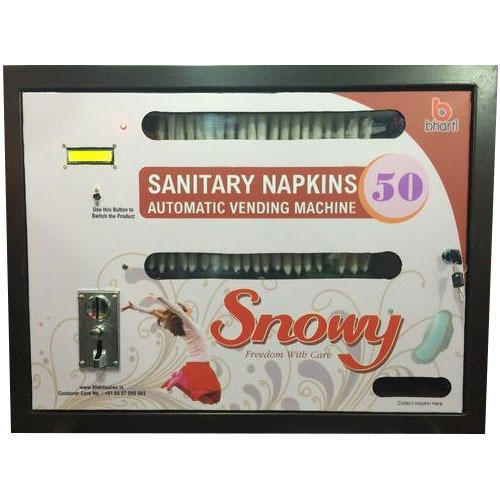 Silver Automatic Sanitary Napkin Vending Machines