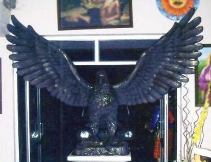 Beautiful Black Eagle Sculptures