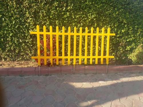 Yellow Fancy Fence Railings