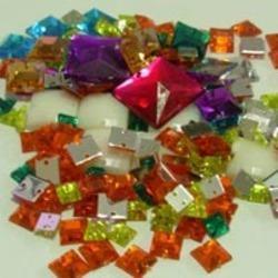 Colorful Square Acrylic Beads