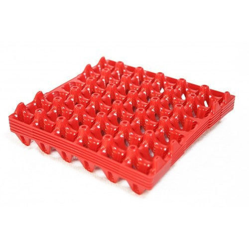 Red Plastic Poultry Egg Tray