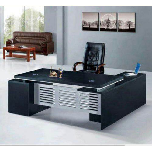 Black Of-207 Office Reception Table