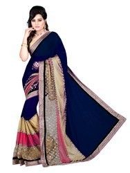 Fancy Georgette Lycra Saree