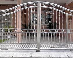 Silver Stainless Steel House Gate