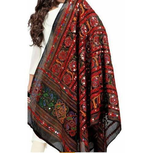 Foil Mirror Work Traditional Dupatta