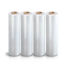 White Packaging Stretch Film Rolls - Large Diameter Coning Design, Optimized for High-Quality Protection and Versatile Use