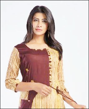 Crepe Ladies Attractive Cotton Kurtis