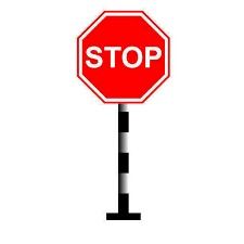 STOP Sign Board For Roadway Safety