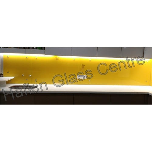 Yellow Custom Back Painted Glass Standard: Astm