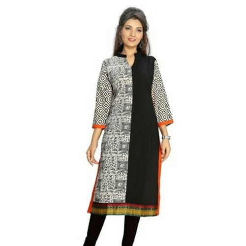 No Fade Cotton Ladies Fancy Kurti