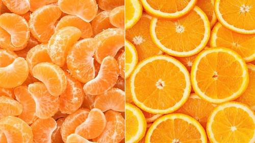  ताजे संतरे के फल