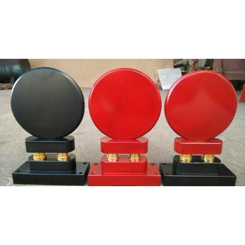 Circle Shaped Wooden Trophy - Red And Black 