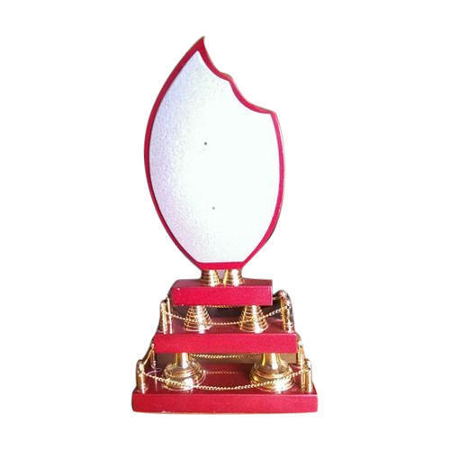 Stylish Red Wooden Trophy