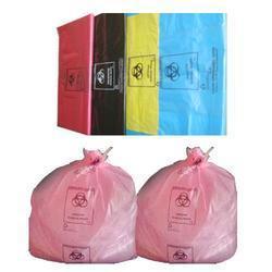 Blue And White Biohazard Waste Disposal Bags