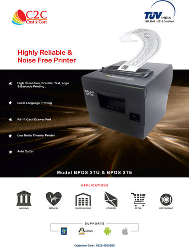 Thermal Printer Bpos 3Tu/3Te (Bala Ji) Max Paper Size: 80 Mm