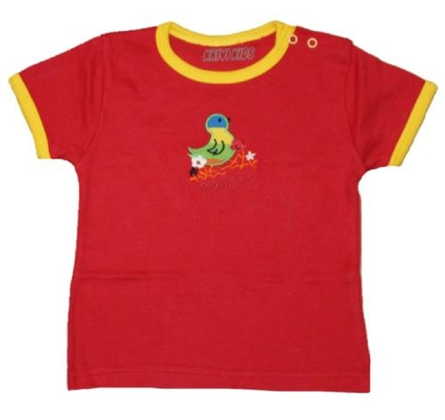 Embroidered Round Neck Tees for Baby