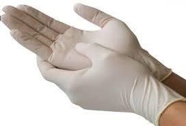 White Latex Examination Gloves