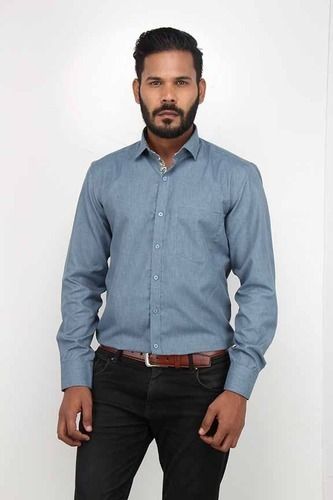 Poly Cotton Mens Formal Shirt