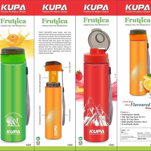 H169 - Grip-On: Push button bottle with silicon grip (600ml approx