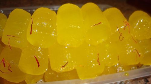 Tasty Kesar Angoori Petha