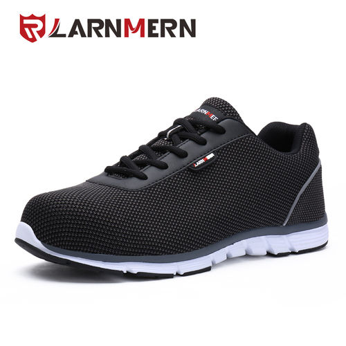 Black Safety Steel Work Shoes