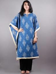 Ladies Printed Hand Embroidered Kaftan