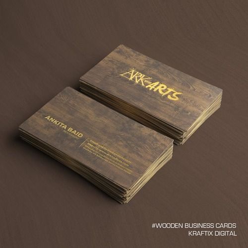 Designer Wooden Business Cards