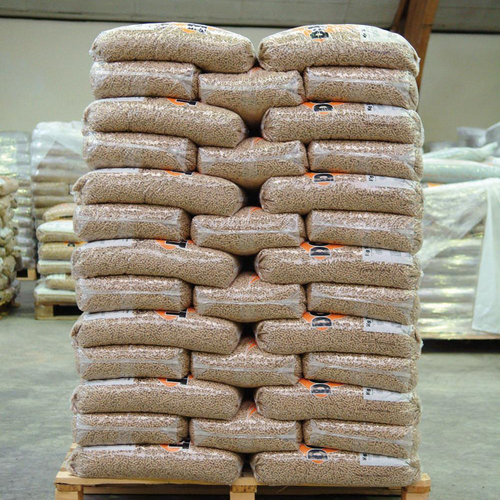 Diameter 8mm Wood Stick Pellets - Wood Material, 15kg Bags | Biomass Energy, Efficient Heating, Clean Burning
