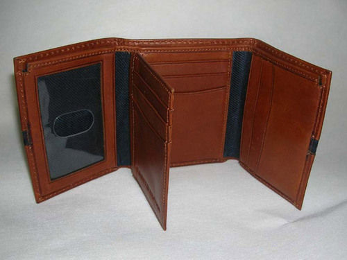 Brown Fine Finish Designer Leather Wallet